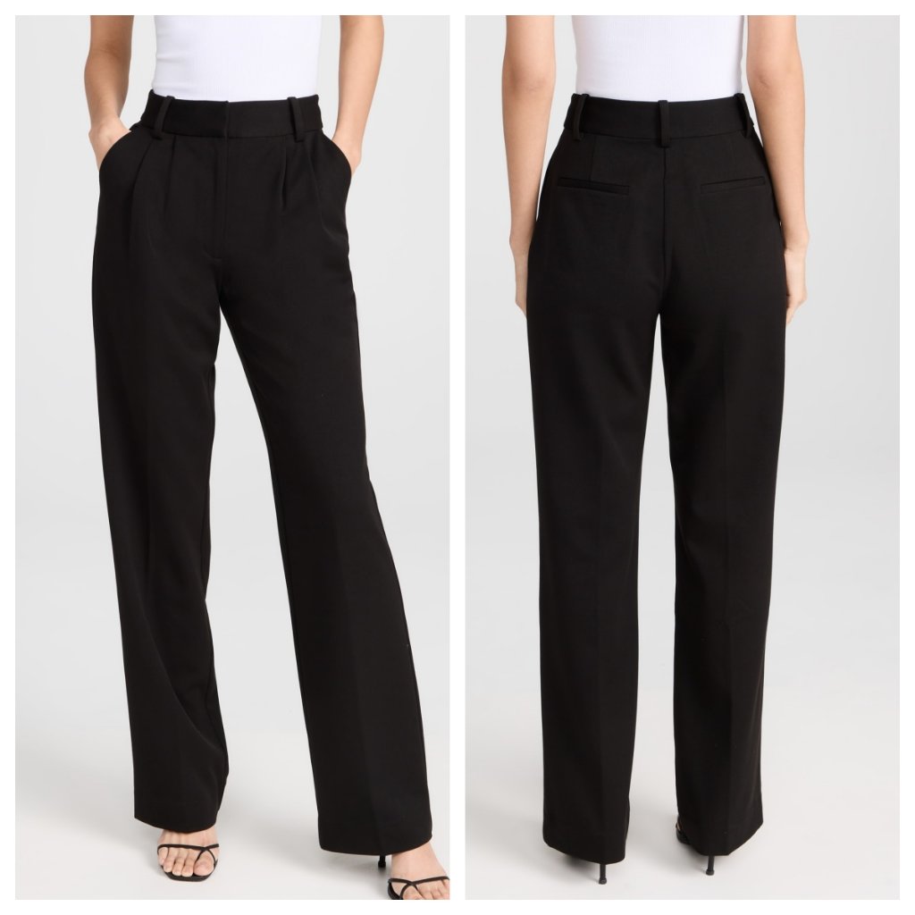 Favorite Daughter Black Wide-Leg Pants